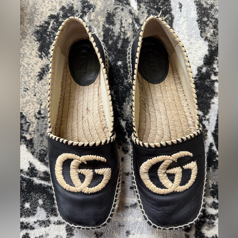 AUTH Gucci GG Microguccisima Espadrilles - Size 8.5 - Picture 2 of 10